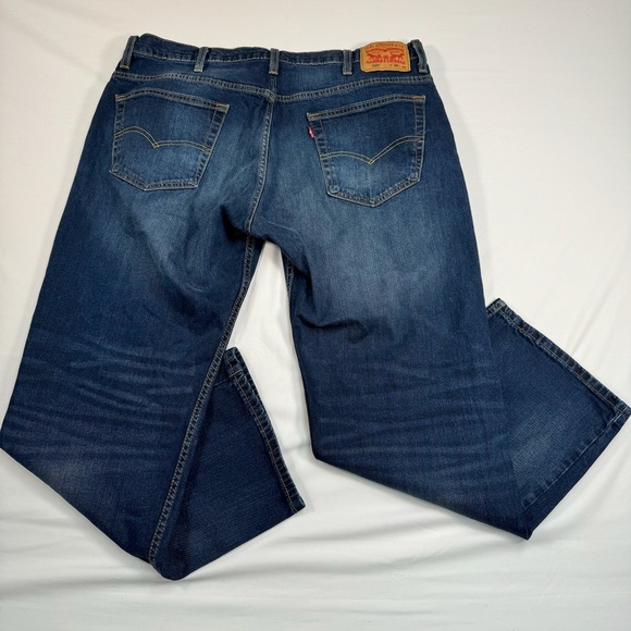 Levis 569 Straight Leg Jeans Mens Size 38 X 32 Dark Wash Modern Loose Fit - Picture 2 of 13